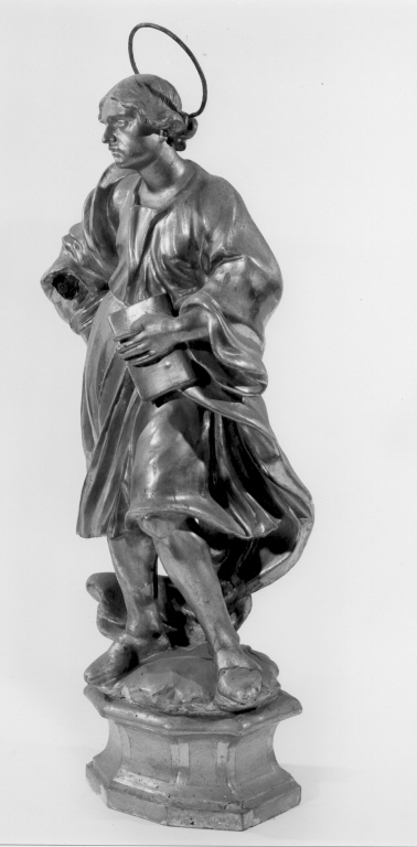San Giovanni Evangelista (scultura, serie) - bottega romana (sec. XVIII)