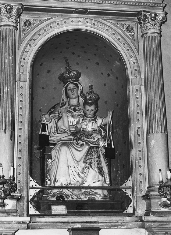 Madonna del Carmelo (scultura) - ambito romano (fine sec. XIX)