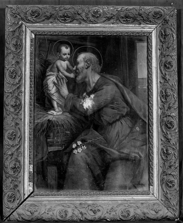 San Giuseppe e Gesù Bambino (dipinto) - ambito romano (prima metà sec. XIX)