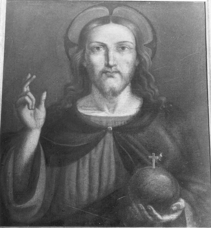 Salvator Mundi, Cristo benedicente (dipinto) - ambito italiano (secc. XVII/ XVIII)