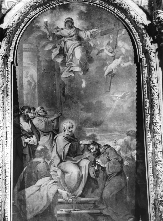 Sant'Apollinare viene consacrato vescovo da San Pietro (dipinto) di Graziani Ercole il Giovane (attribuito) (sec. XVIII)