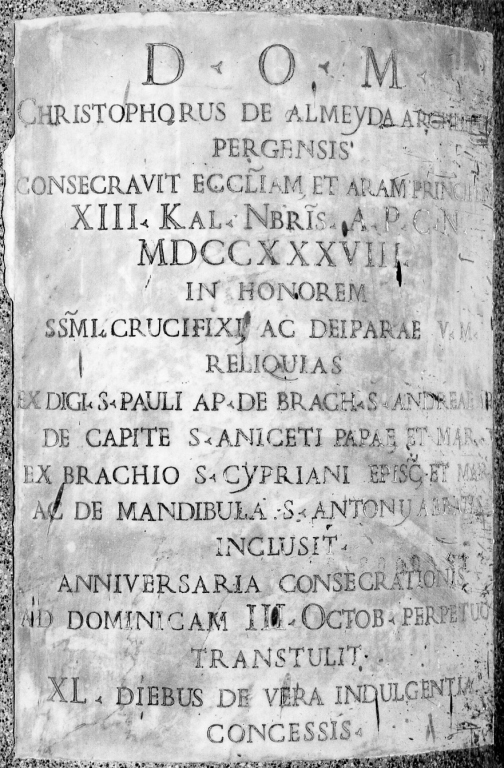 lapide commemorativa - ambito romano (sec. XVIII)