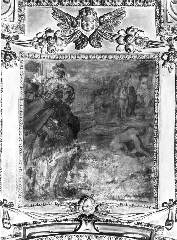 Cristo inchiodato alla croce (dipinto) di Speranza Giovanni Battista (sec. XVII)