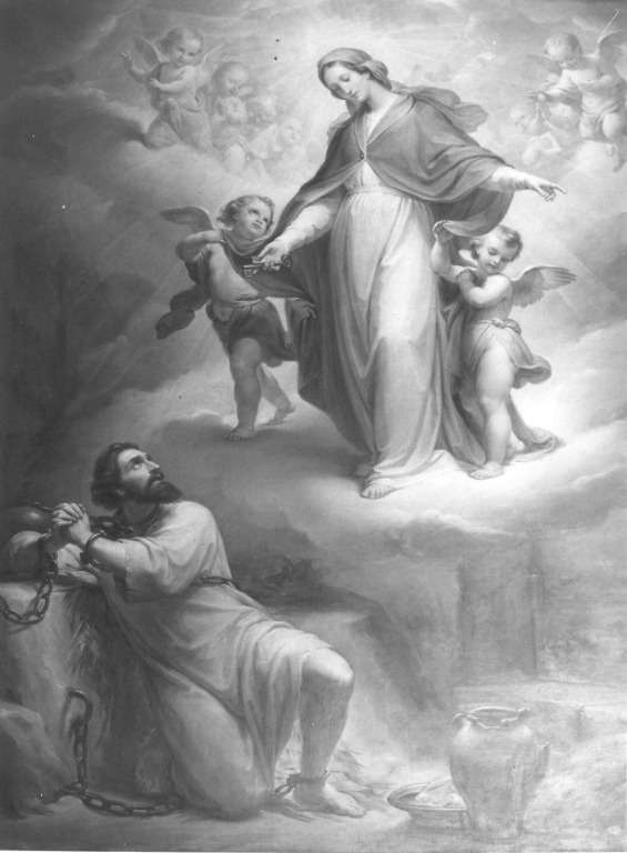 Liberazione di San Girolamo Miani (dipinto) di Gagliardi Pietro (sec. XIX)