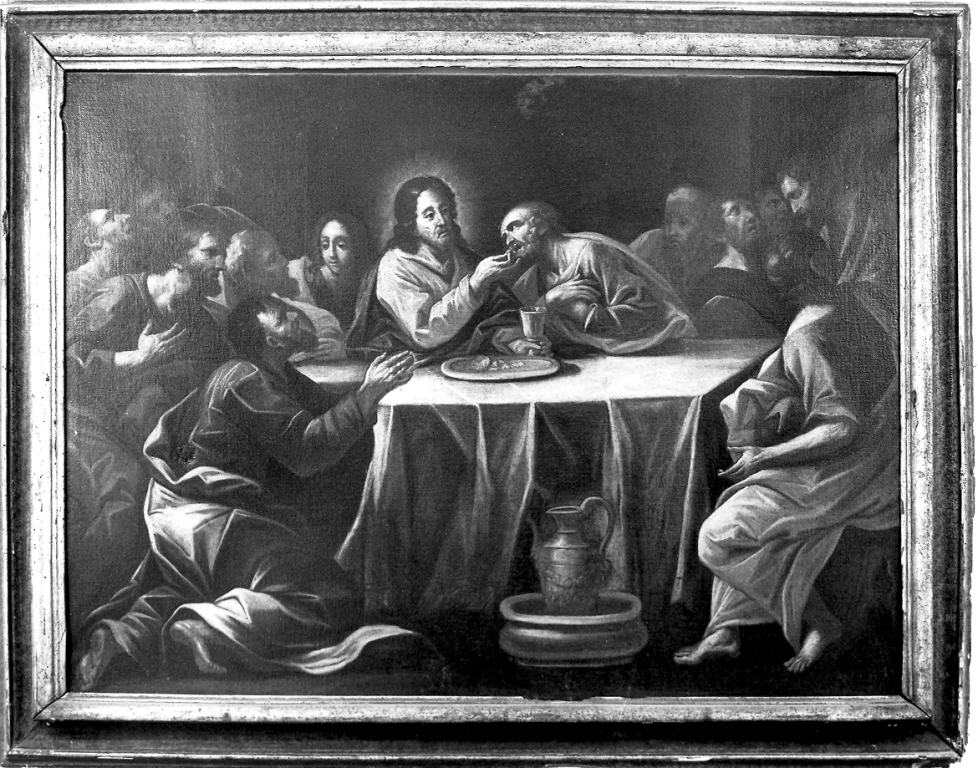 ultima cena (dipinto) - ambito romano (ultimo quarto sec. XVII)