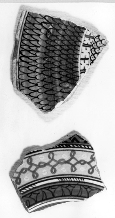 piatto, frammento - manifattura faentina (prima metà sec. XVI)