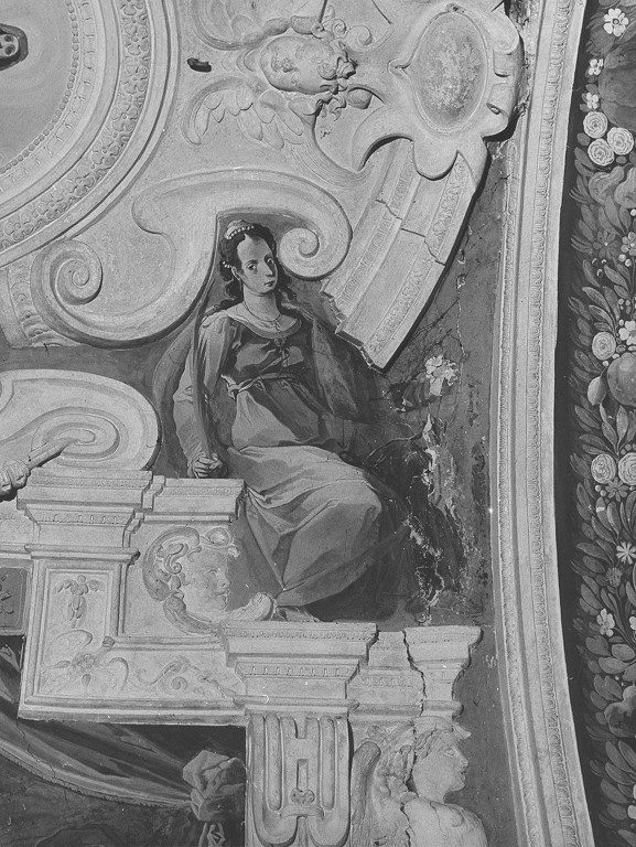 figura allegorica femminile (dipinto) - ambito italiano (sec. XVI)