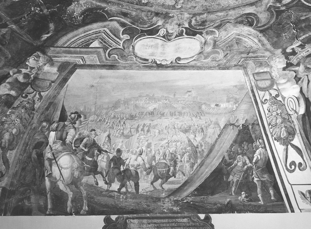 l'assedio di Anagni da parte di Torquato I (dipinto) - ambito italiano (sec. XVI)