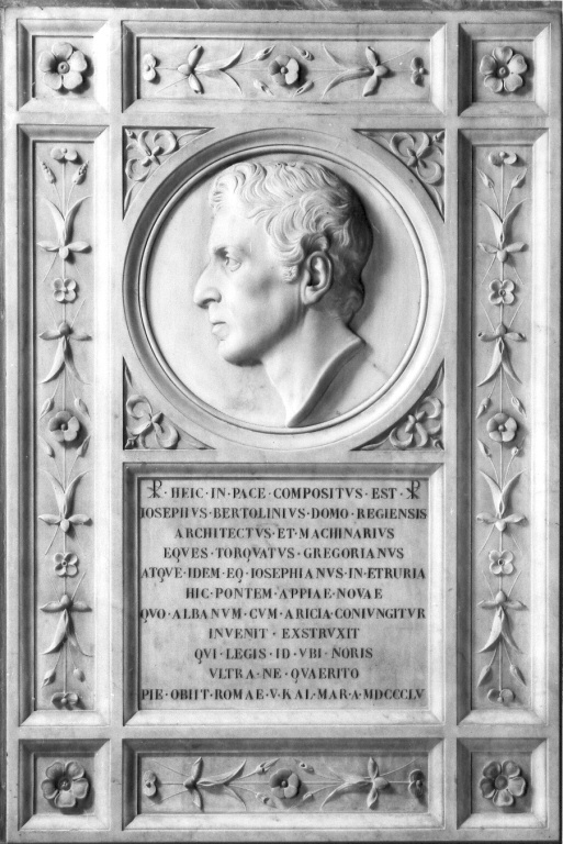 ritratto di Giuseppe Bertolini (busto) - ambito romano (sec. XIX)