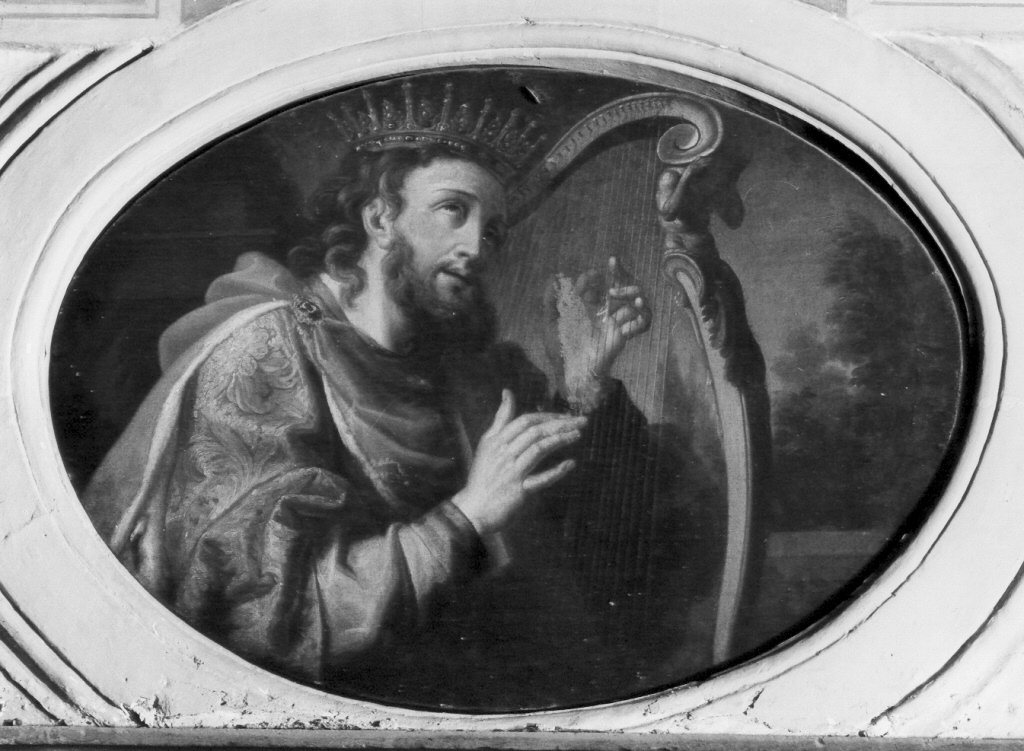 Re David con l'arpa (dipinto) di Norberto cappuccino (metà sec. XVII)