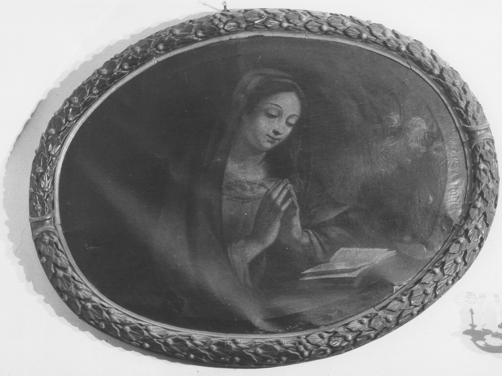 Vergine annunciata (dipinto) di Reni Guido (maniera) (sec. XVII)