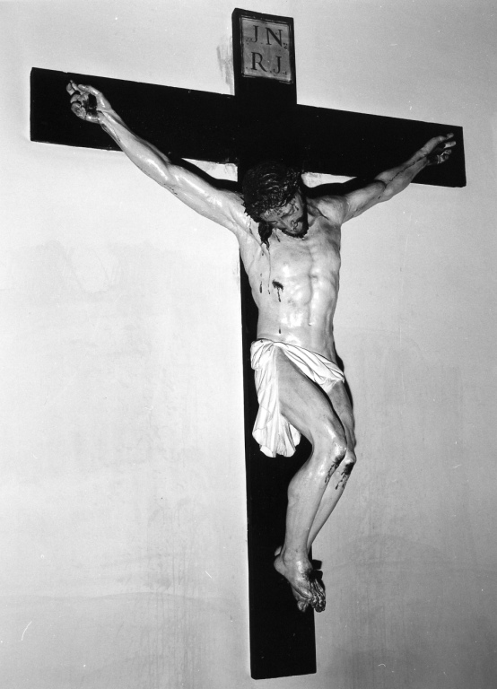 Cristo crocifisso (statua) - scuola romana (sec. XIX)
