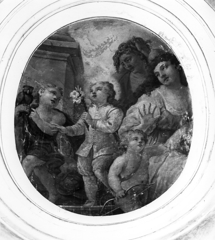 La Trinità, S. Giovanni di Matha e S. Felice di Valois (dipinto) di Avellino Onofrio (sec. XVIII)