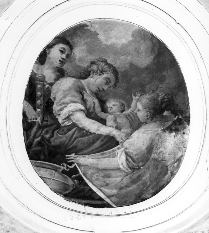 Nascita di S. Luigi Gonzaga (dipinto) - ambito romano, ambito romano (prima metà sec. XVIII)