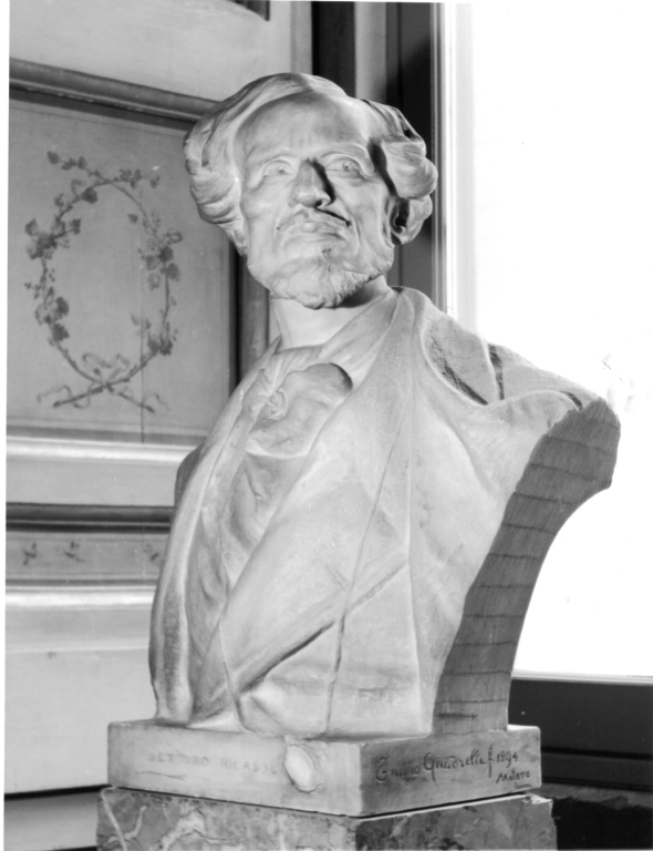 busto ritratto di Bettino Ricasoli (scultura) di Quadrelli Emilio (sec. XIX)