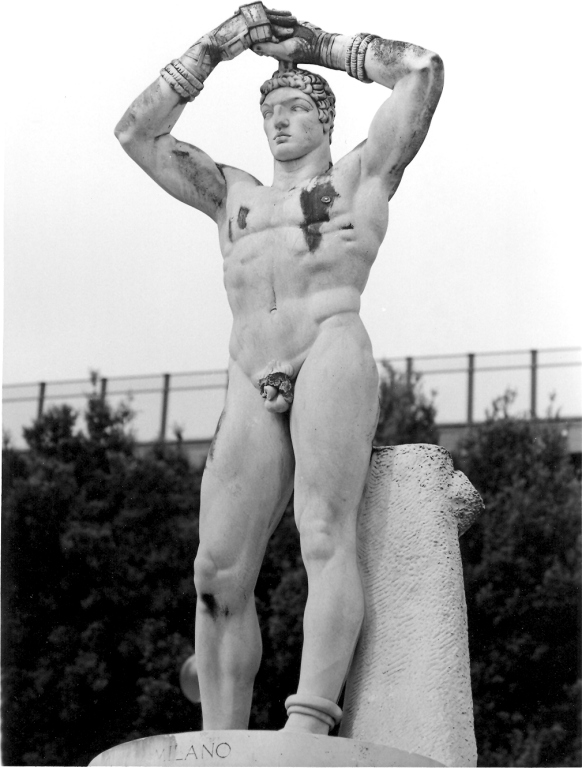 pugile vittorioso (scultura) di De Veroli Carlo (sec. XX)