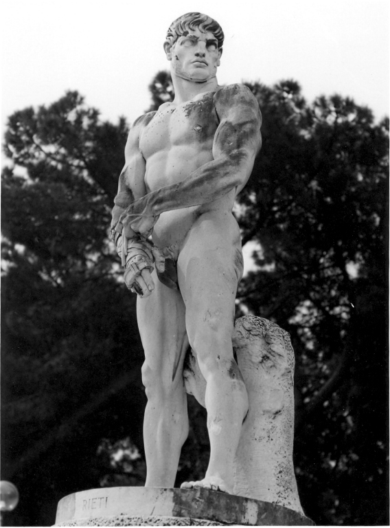 pugile (scultura) di Selva Attilio (sec. XX)