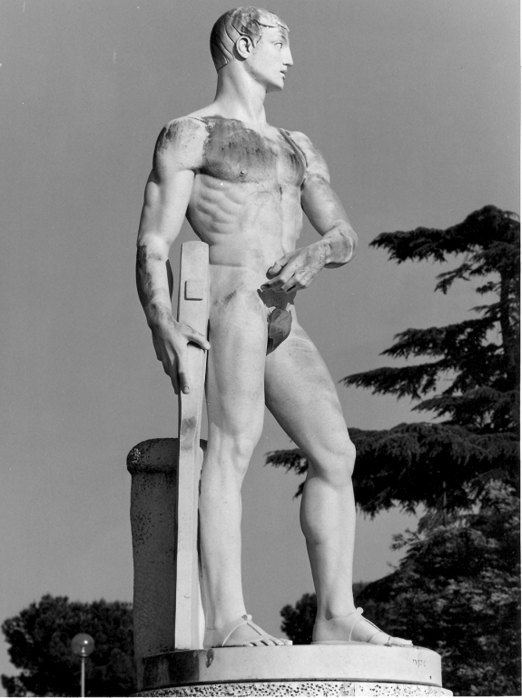 timoniere (scultura) di De Veroli Carlo (sec. XX)