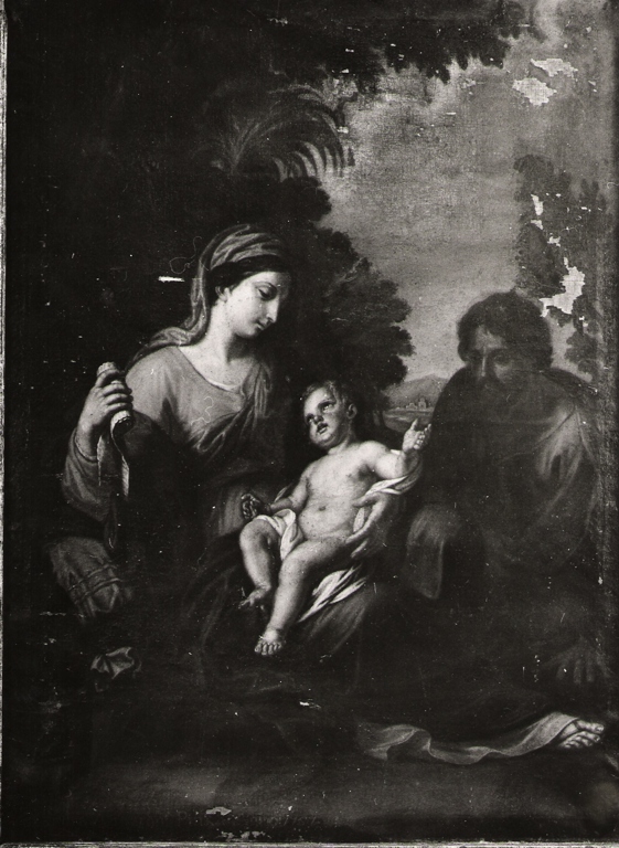 Sacra Famiglia (dipinto) di Acquaroni Alessandra (sec. XVIII)