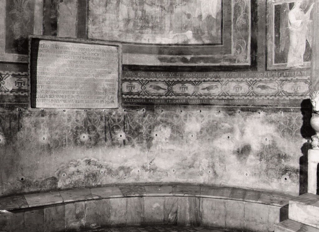 velarium (dipinto, complesso decorativo) di Caroselli Cesare, Palombi Alessandro (sec. XIX)