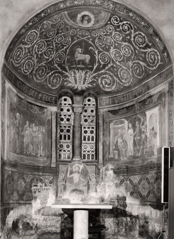 Agnus Dei (dipinto, complesso decorativo) di Caroselli Cesare, Palombi Alessandro (sec. XIX)