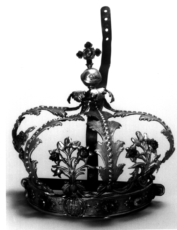 corona di immagine sacra - ambito romano (fine sec. XIX)