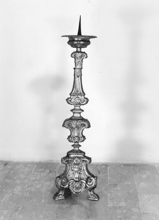 candeliere - ambito laziale (prima metà sec. XVIII)