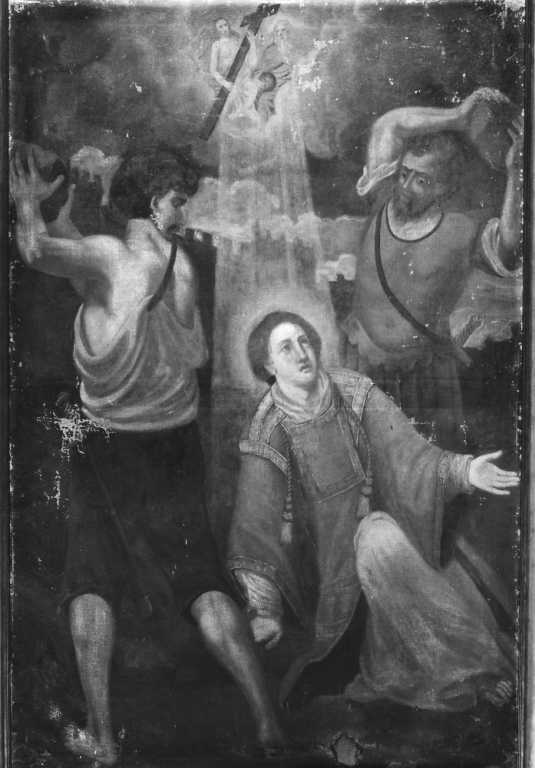 lapidazione di Santo Stefano (dipinto) - ambito laziale (seconda metà sec. XVII)