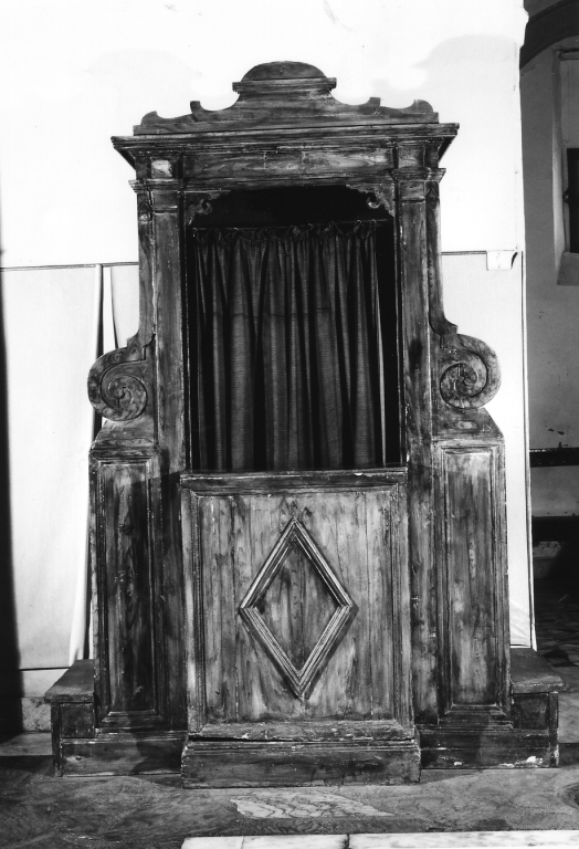 confessionale mobile - ambito laziale (sec. XIX)