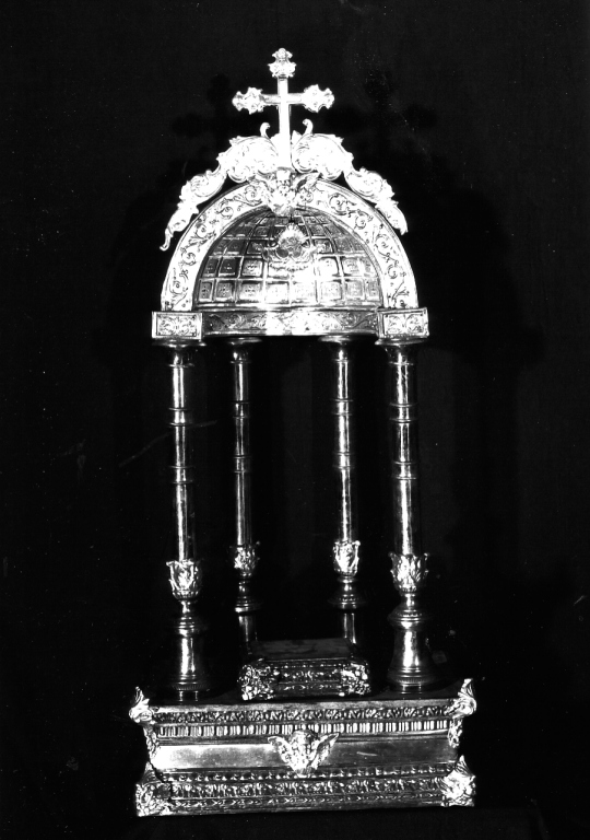 tronetto per esposizione eucaristica - ambito laziale (sec. XIX)