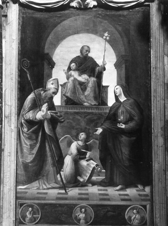 San Giuseppe e Gesù Bambino (dipinto) - ambito romano (sec. XIX)
