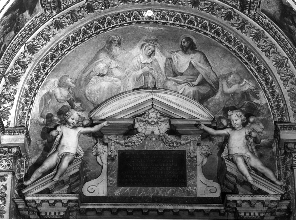 incoronazione di Maria Vergine (dipinto) di Cesari Giuseppe detto Cavalier d'Arpino (attribuito) (primo quarto sec. XVII)