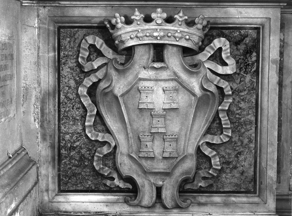 stemma gentilizio (rilievo) - produzione romana (prima metà sec. XVII)