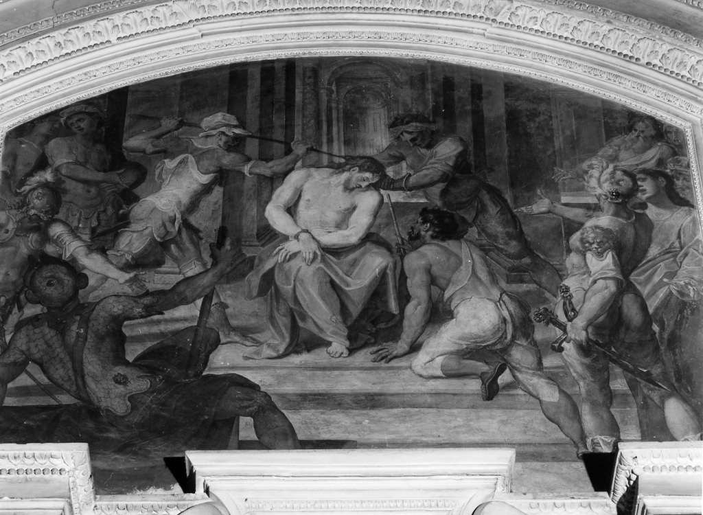 incoronazione di spine (dipinto) di Roncalli Cristoforo detto Pomarancio (e aiuti) (sec. XVI)