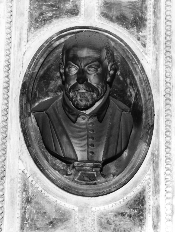 ritratto d'uomo (busto) di Della Porta Tommaso il Giovane (attribuito) (sec. XVI)