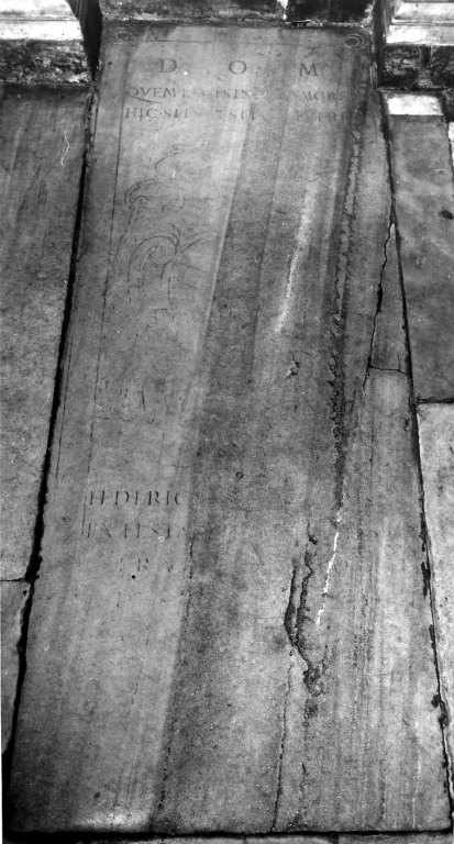 lapide tombale - bottega romana (sec. XVII)