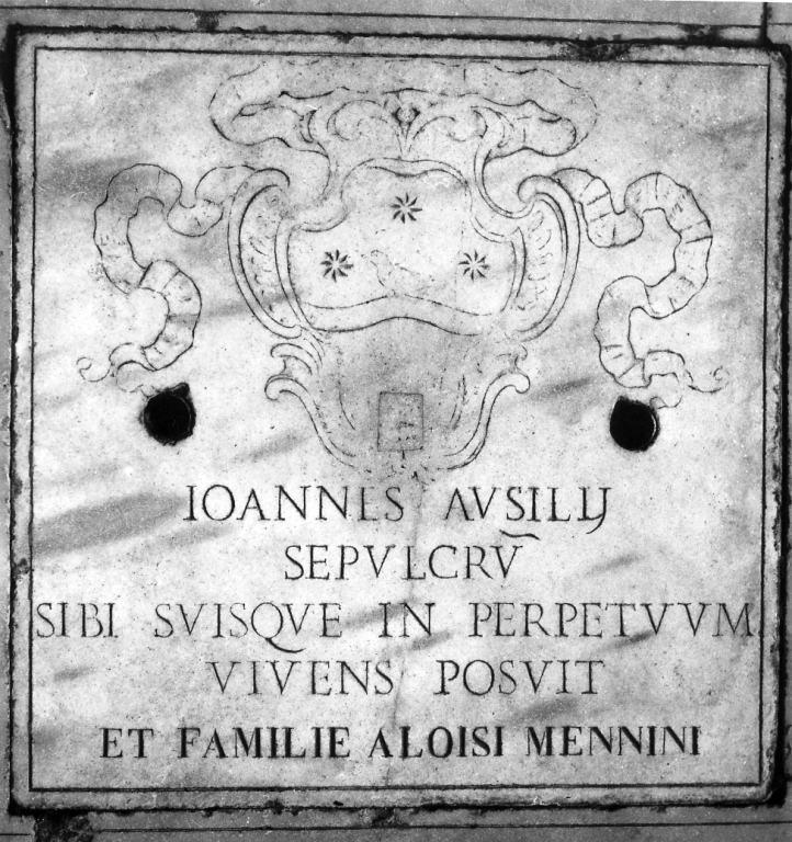 lapide tombale - bottega romana (fine sec. XVIII)
