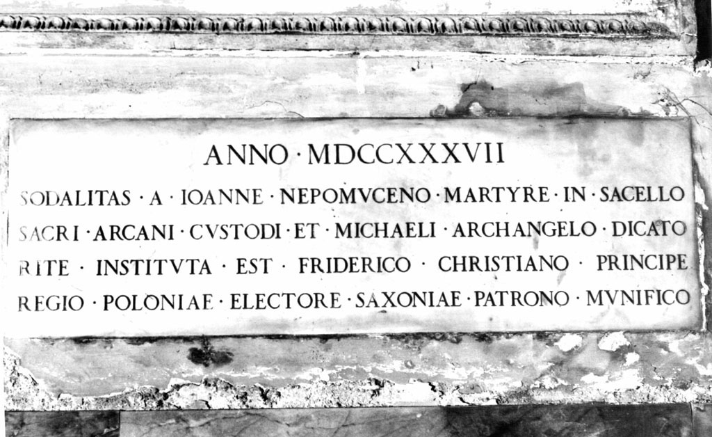 lapide commemorativa - ambito romano (sec. XVIII)