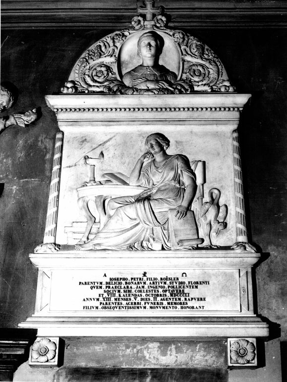 ritratto di Roesler Giuseppe Pietro (busto) - ambito romano (sec. XIX)