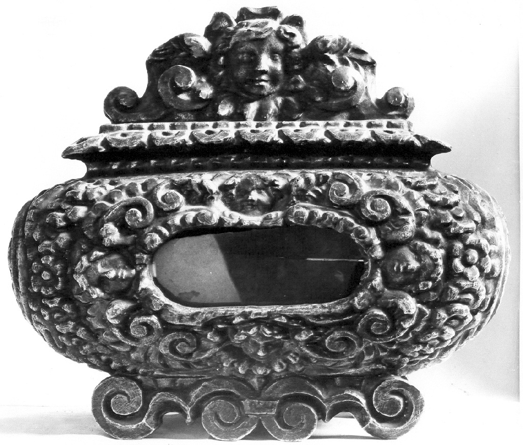 reliquiario a teca - a cassetta - ambito laziale (sec. XVII)