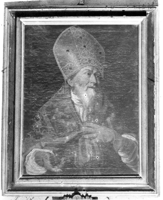 Santo vescovo (dipinto) - ambito laziale (prima metà sec. XVII)