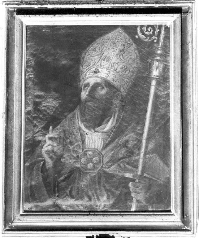 Santo vescovo (dipinto) - ambito laziale (prima metà sec. XVII)