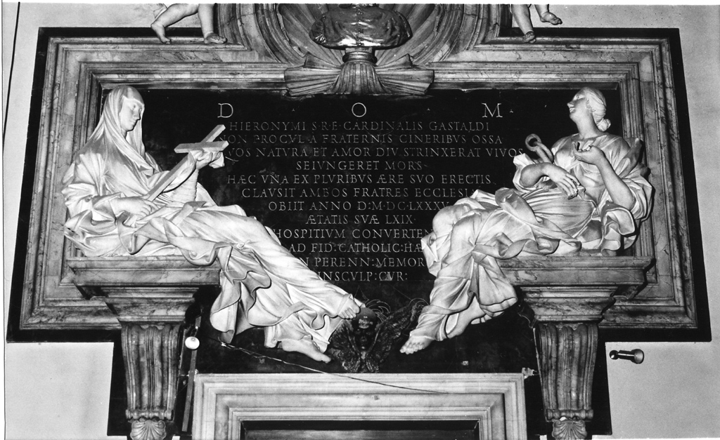 lapide commemorativa, elemento d'insieme di Fontana Carlo (sec. XVII)