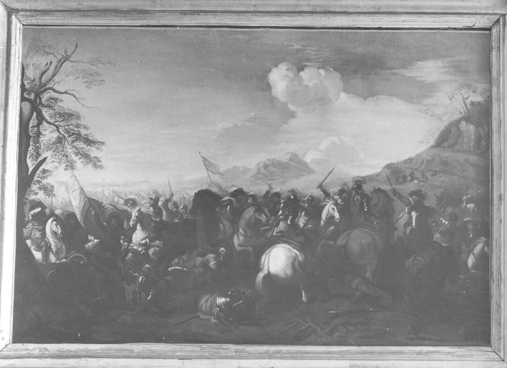 battaglia (dipinto) - ambito napoletano (fine/inizio secc. XVII/ XVIII)