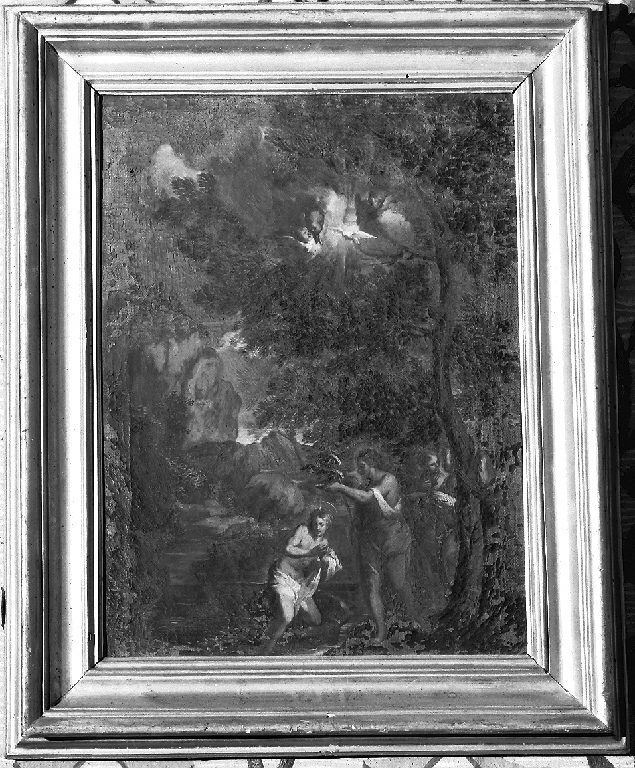 battesimo di Cristo (dipinto) di Pozzo Andrea (fine sec. XVII)