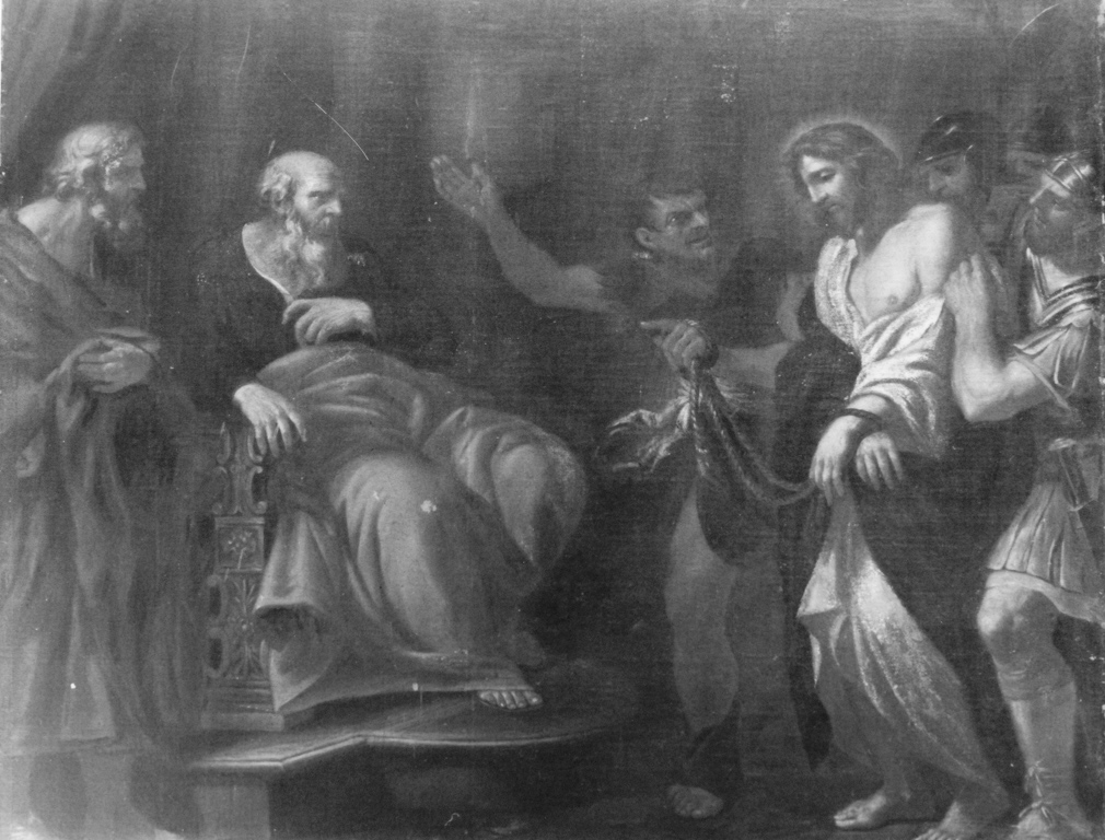 Cristo davanti a Pilato (dipinto) di Baldi Lazzaro (sec. XVII)