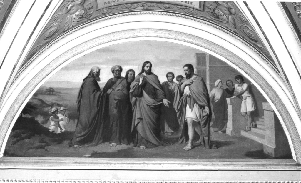 episodi del Nuovo Testamento (soffitto dipinto, ciclo) di Lozano Isidoro (sec. XIX)