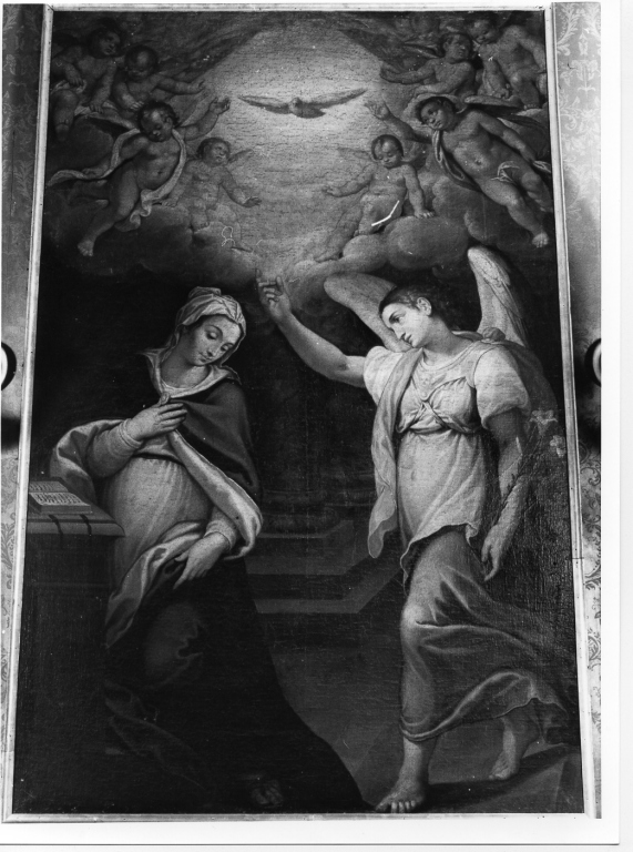 Annunciazione (dipinto) di Nebbia Cesare (attribuito) (ultimo quarto sec. XVI)