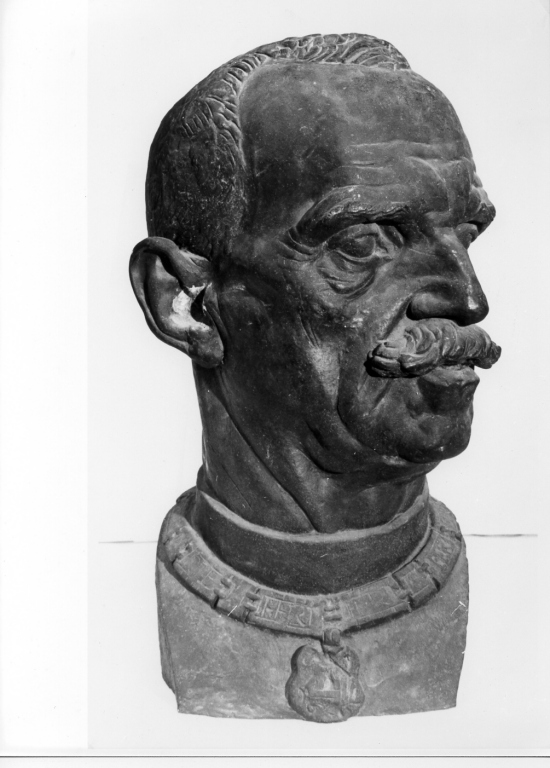 busto ritratto d'uomo (scultura) di Canevari Silvio (sec. XX)