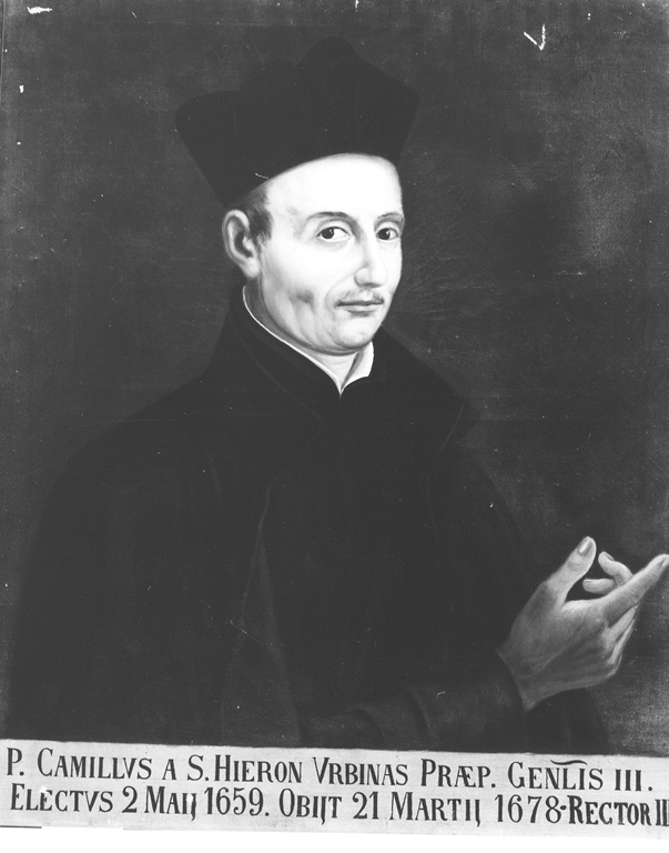 ritratto di Padre Camillo di San Girolamo (dipinto) di Serra Auqui Giacomo (sec. XIX)